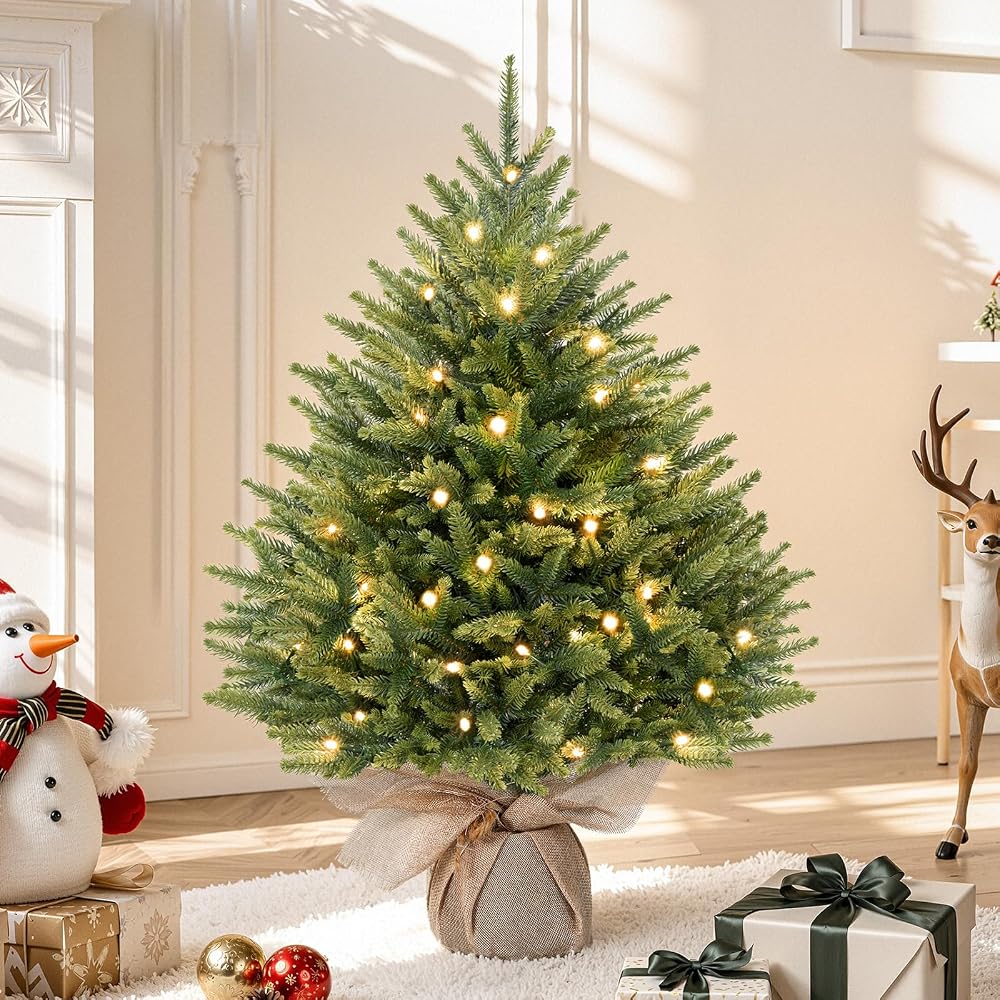 Prelit Artificial Mini Tabletop Christmas Tree – 2ft - product photo 1