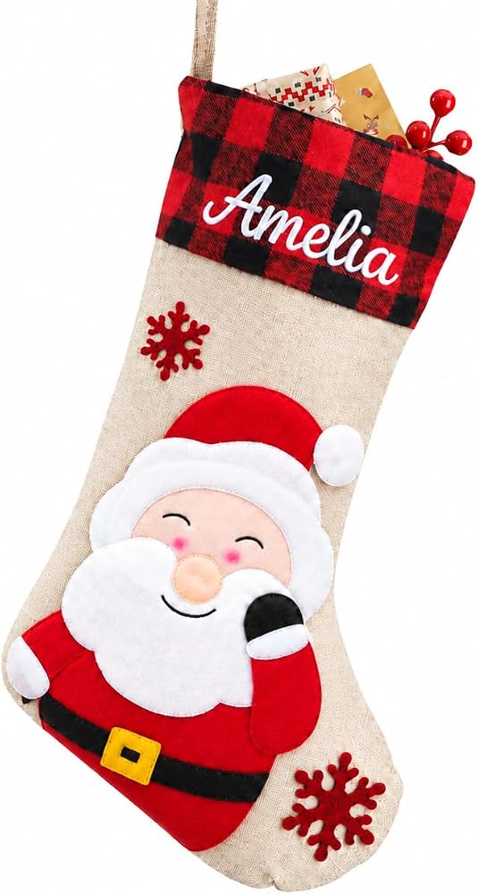 Personalized Christmas Stockings 18" Custom Embroidered - product photo 1