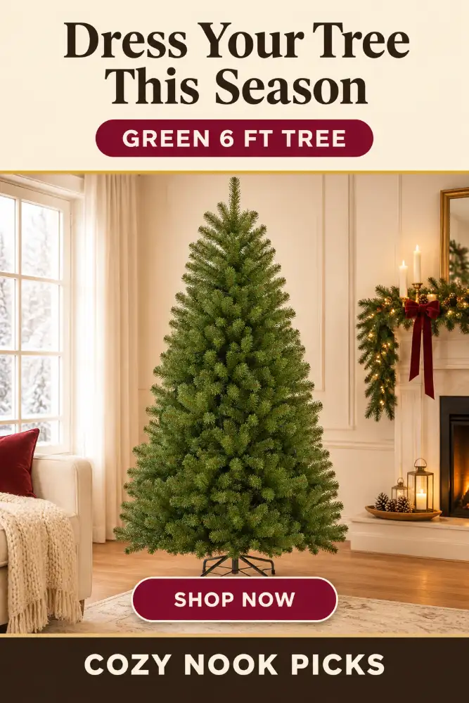 Green Christmas Tree 6 Ft With 680 Tips For Elegant Holiday Decor